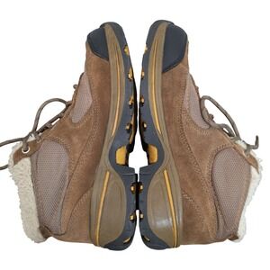 Earth Spirit Lavender Womens 7.5 Brown Suede Faux Shearling Hiking Boots 86536SA